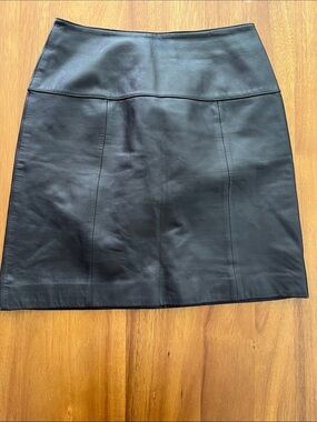 Valerie Stevens Leather Skirt